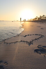 sunset on the beach © Rafa