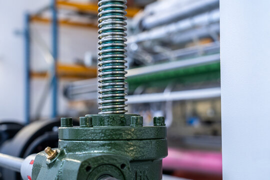 Industrial screw jack lifting mechanism in factory production