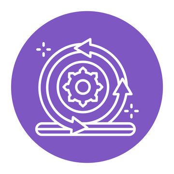 Stages Processing Icon