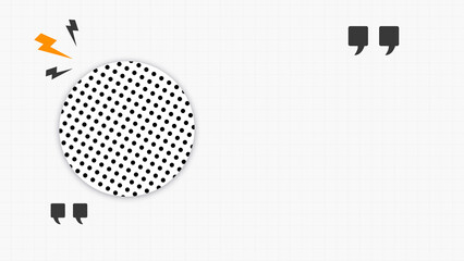 Podcast discussion with graphic elements showcasing sound and quotes