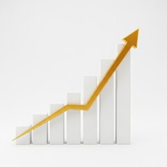 Business growth financial chart Observable cues indicating economic improvement coupled with growing investor