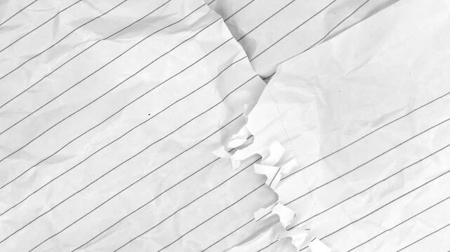 notebook paper animation with greenscreen background