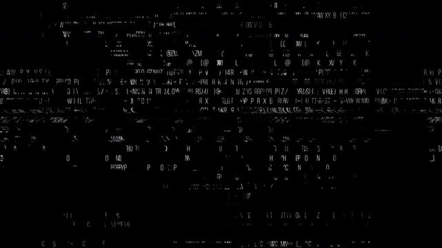 Glitch Symbols Digital Distortion Overlay