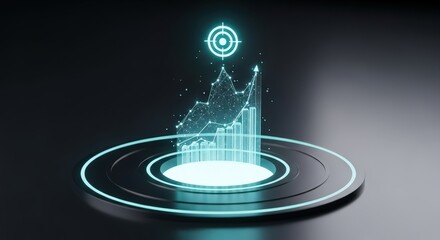 Business growth financial chart Advanced structural design of information emphasizing bright imagery and exact