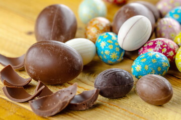 Uova di Pasqua di cioccolato