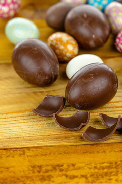 Uova di Pasqua di cioccolato 