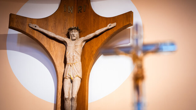 Closeup photo of a crucifix