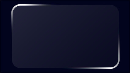 Fototapeta premium Liquid Glass UI Interface Isolated. White Transparent Frame Square and Circle Banner with Shine Stroke. Abstract blue background with copy space