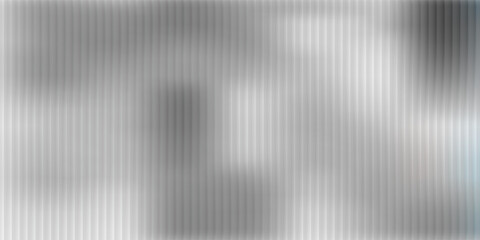 Ribbed metal glass with 3D texture effect and abstract fluted panel. Reeded polycarbonate with striped gradient and ripple blur. Silver acrylic tile with frozen light and vintage overlay.