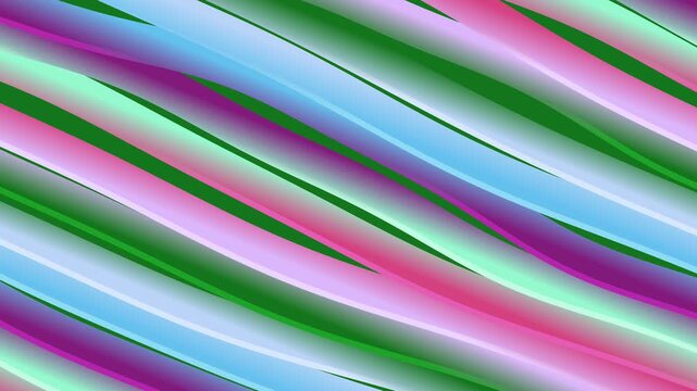 Vibrant Neon Gradient Diagonal Stripes Abstract Background