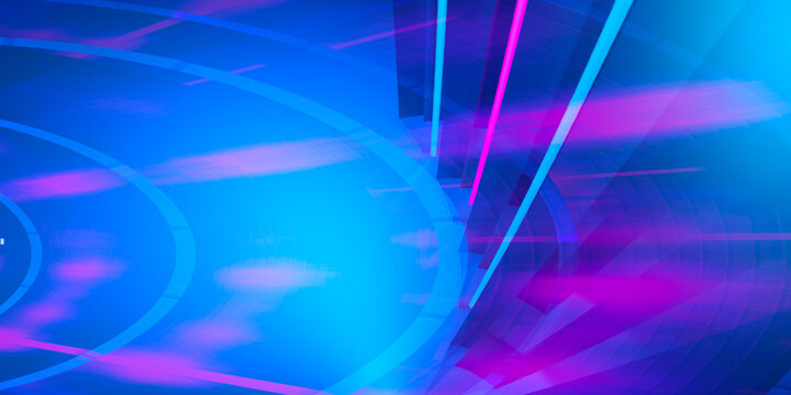 Dark abstract background with neon and glowing lines, gradient glow