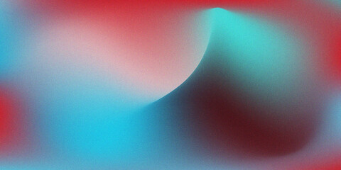Abstract blurred background of red teal and dark shades creating a flowing form