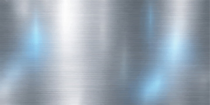 Polished silver brushed metal plate texture with a shiny stainless steel surface pattern and industrial grey aluminum material reflection for a sleek metallic alloy backdrop wallpaper