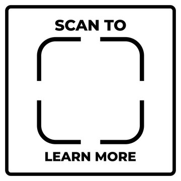 Scan to Learn More QR Code Frame Sign