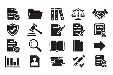 Justice Scales, Gavel and Certificate Graphic Pack