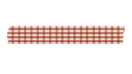 マスキングテープチェック(レッド)