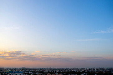 Obraz premium Beautiful clouds with blue sky background. Nature weather