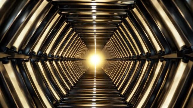 Metal tunnel shuttle dynamic background material