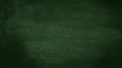 Green chalkboard texture with subtle chalk dust and worn surface. Classic school blackboard background ideal for education designs, menus, typography, posters and mockups. © The Stock King
