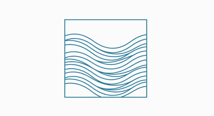 Wavy Lines Pattern Design Element.