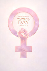 silhouette of a woman celebrating women's day