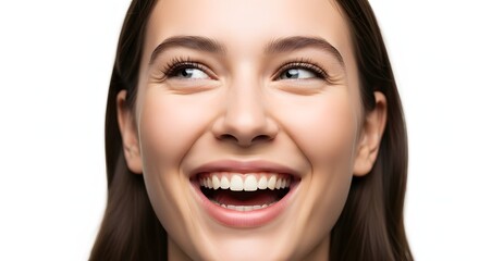 Smiling Woman Joyful Expression