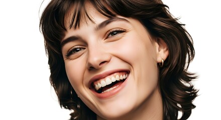 Close-up Portrait of a Smiling Woman