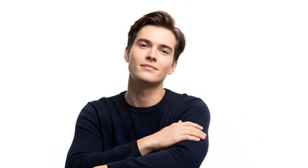 Confident Young Man with Arms Crossed