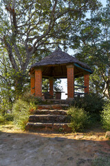 Hutte dans un village &agrave; Madagascar