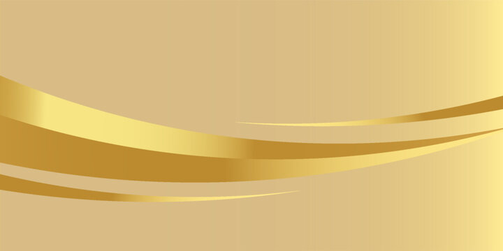 Golden swooshes wave element with a metallic gradient for a luxurious border or footer on a certificate, banner, eps 10 , walpaper. image