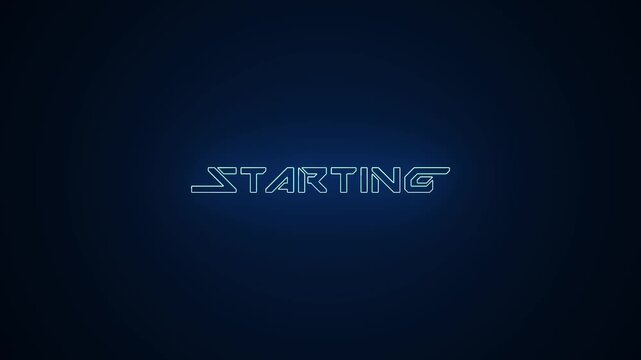 Starting Streaming Soon Stream Video Background Retro Grid Motion Graphic	