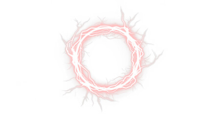 Electric thunder orb overlay PNG isolated transparent storm energy