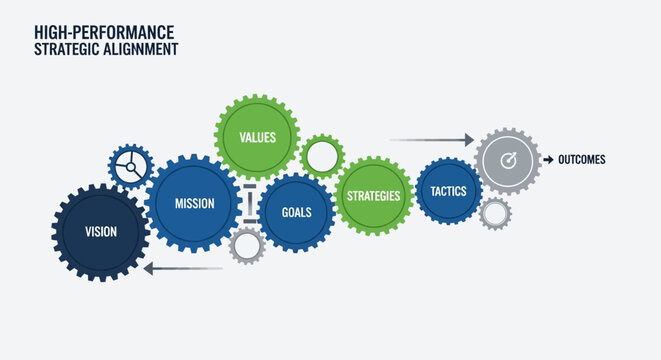 Gears and cogs in motion.