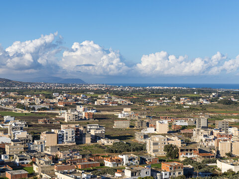 Coastal Panorama: The White City of Kelibia from the Ancient Fortress