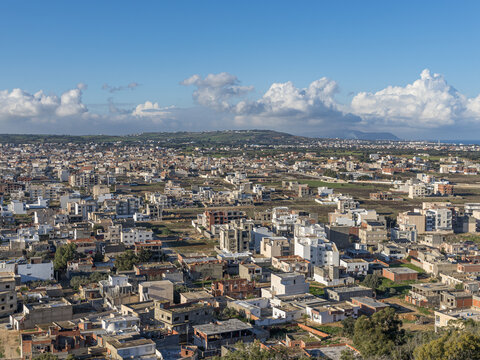 Coastal Panorama: The White City of Kelibia from the Ancient Fortress