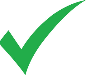 Green Checkmark Symbol on White Background tick approval