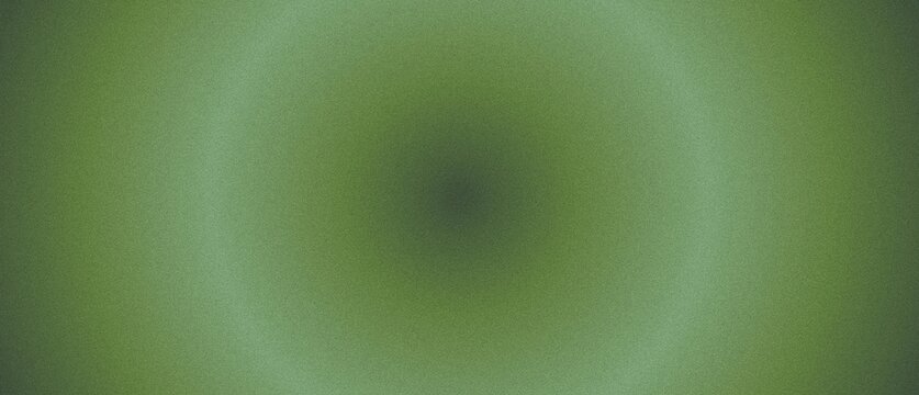 Soft circular green gradient abstract background with smooth blurred grain texture and subtle light center