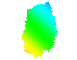 岩手県　鮮やか　中間色　イラスト