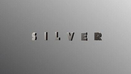 Silver 3D Cinematic Title Opener with Metallic Text Animation