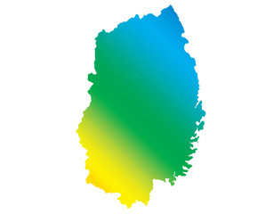 岩手県　鮮やか　中間色　イラスト