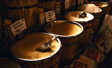 Eastern spices at a local market 