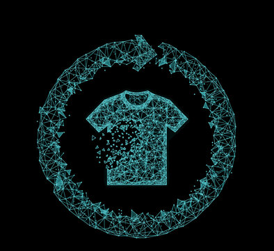 Sustainable textile recycling system utilizing circular fiber technology for garment deconstruction and garment-to-garment manufacturing solutions in the fashion industry.