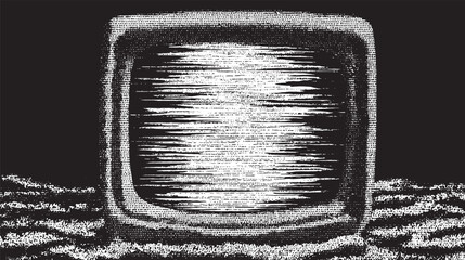Abstract horizontal lines looking like tv static or glitch noise vector background.