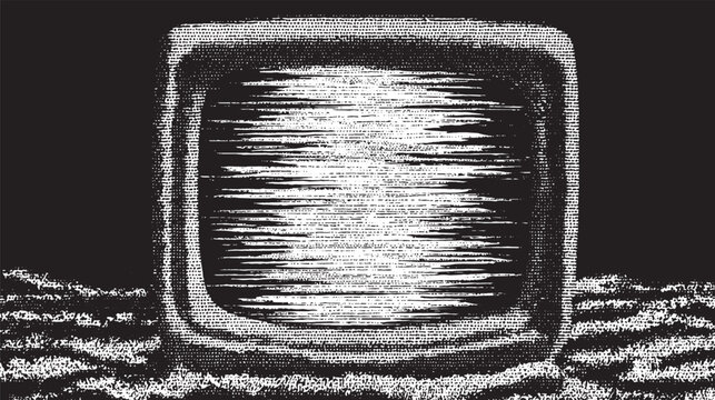 Abstract horizontal lines looking like tv static or glitch noise vector background.