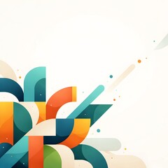 Abstract Geometric Background for Modern Branding Layout