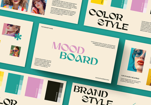 Modern Color Mood Board Presentation Template