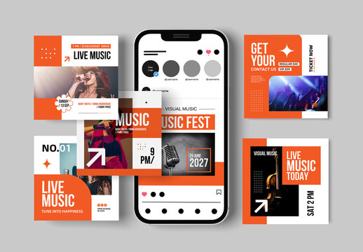 Music Social Media Post Layout
