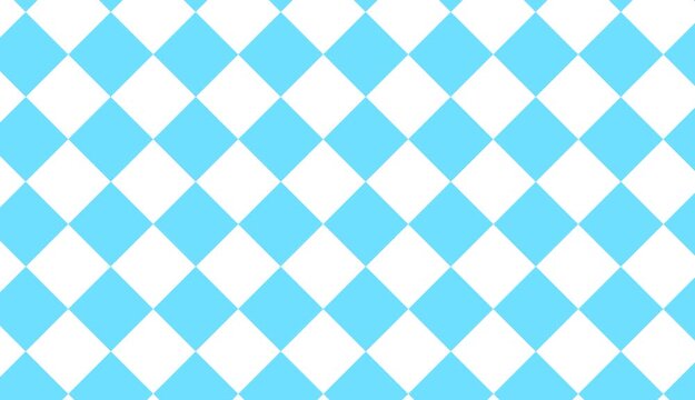 Blue and white diamond pattern background, Abstract geometric diagonal motion loop, Grids