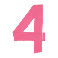 PNG Pink duct tape number four