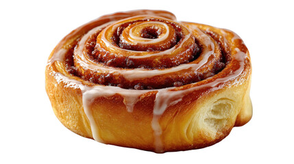 Cinnamon Roll: A freshly baked cinnamon roll with a swirl of warm spices and a sweet glaze, perfect for a cozy morning treat.